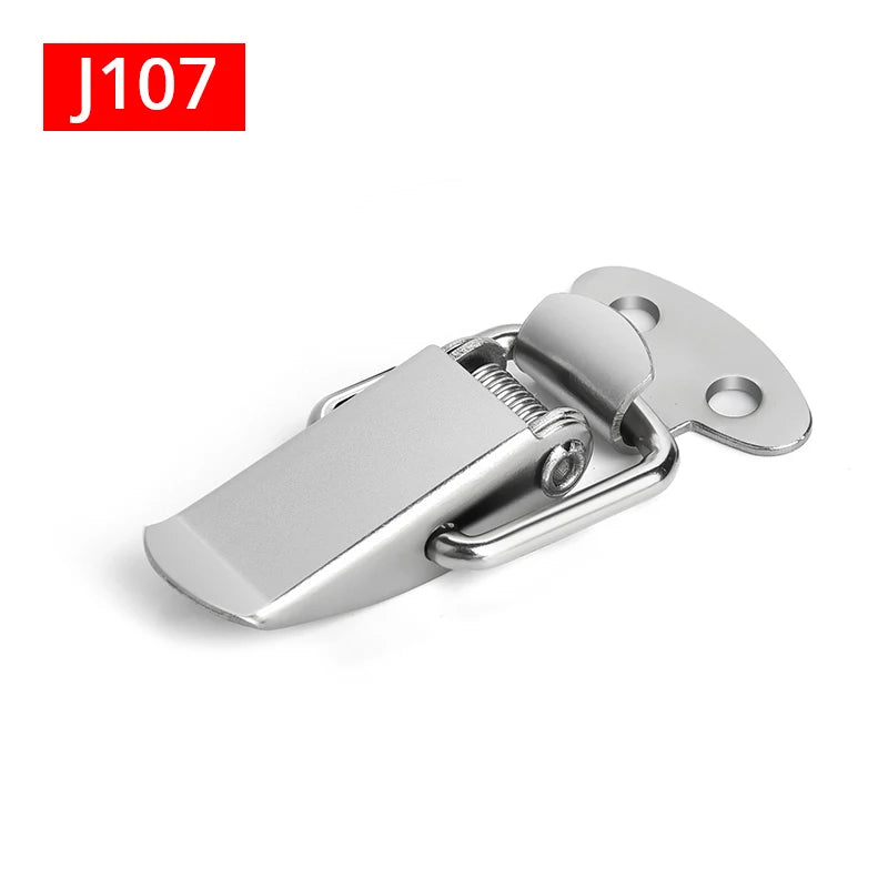 KAK Cabinet Boxes Spring Loaded Latch Catch Toggle Hasp Mild Steel Hasp For Sliding Door Simple Window Hardware Tool Box Lock