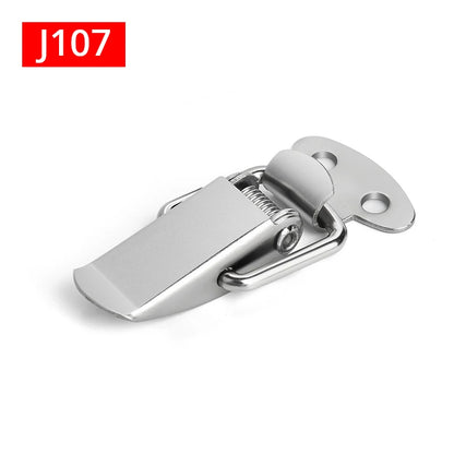 KAK Cabinet Boxes Spring Loaded Latch Catch Toggle Hasp Mild Steel Hasp For Sliding Door Simple Window Hardware Tool Box Lock