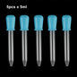2/5pcs 5ml Clear Silicone Dropper Graduated Pipette Liquid Food Dropper for Epoxy Resin Candy Molds Jewelry Making Tools