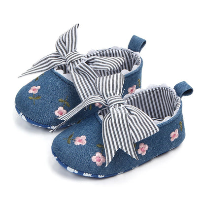 Baby Girl Shoes White Lace Floral Embroidered Soft Shoes Prewalker Walking Toddler Kids Shoes First Walker