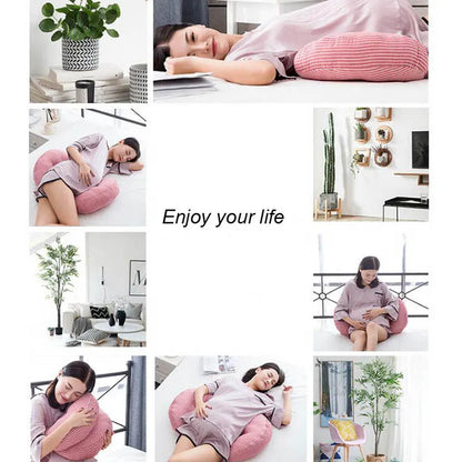 Maternity Multifunctional Cotton U Shape Pregnant Women Belly Support Pillow Side Sleepers Pregnancy Body Pillows for Maternity