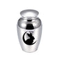 Christmas Gift Human 45x70mm Lovely Custom Jewelry Pet Souvenirs Aluminum Alloy Funeral Urn for Ashes- Rabbit and Moon