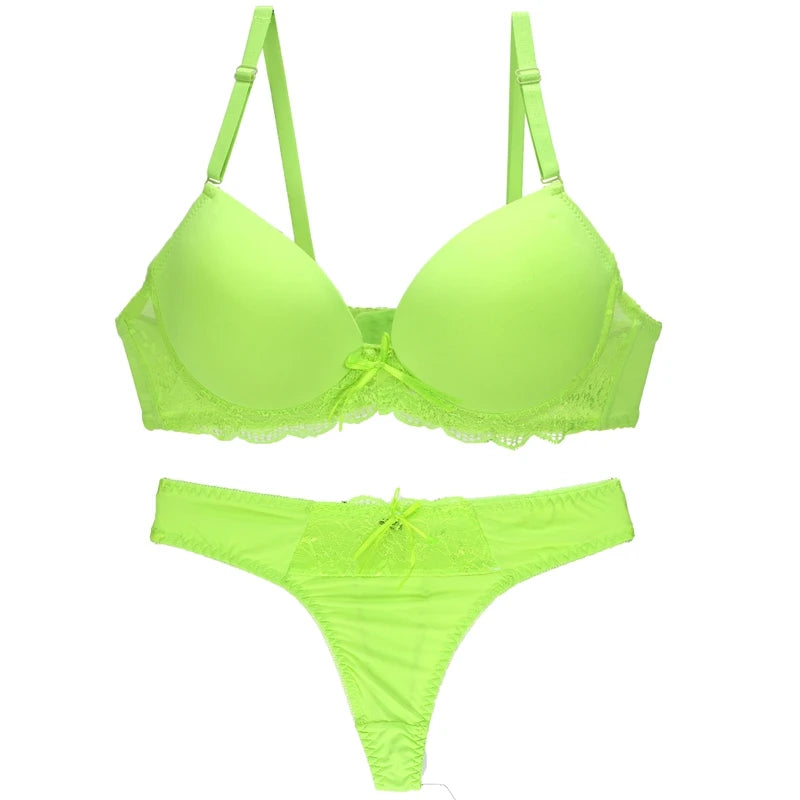 Nouvelle Seamless BCDE Cup Women Underwear Intimates Lace Thongs Lingerie Set Sexy Blue Pink Purple White Bra Panty