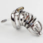 304 Stainless Steel Male Chastity Device Penis Cage Cock Ring with Urethral Sounds Catheter Tube Metal Chastity Belt Lock for Me