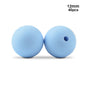 LOFCA 40pcs 12mm Silicone Beads Teething Chew Beads Food Grade Teether Necklace BPA Free Diy Jewelry Baby Teether Toy Pacifier