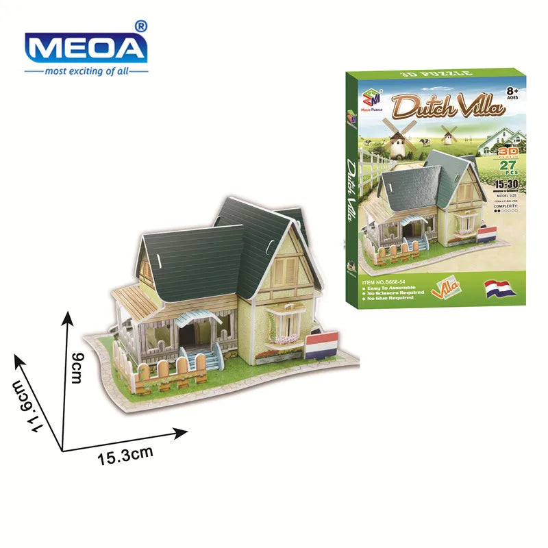 40 Style World Famous Architecture Building 3D Puzzle Model Construction 3D Jigsaw Puzzle Toys For Kids Christmas Gift