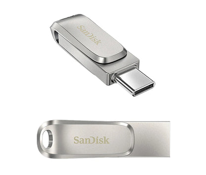 100% Original SanDisk USB Flash Drive 32GB 64GB 128GB 256GB 512GB Type-C OTG USB 3.1 Memory Stick Metal U Disk SDDDC4 Pendrive