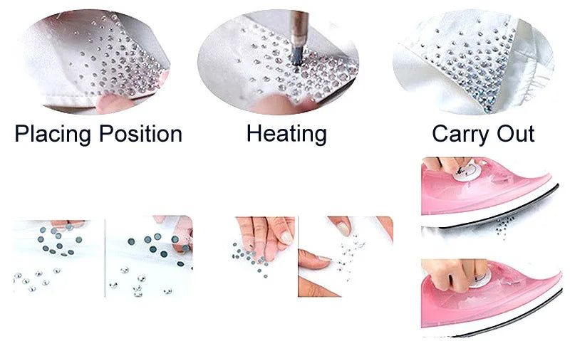 Oleeya стразы Better DMC Hotfix Rhinestone Iron On Strass High Quality Flatback Glass Crystal AB For DIY Wedding Y2792