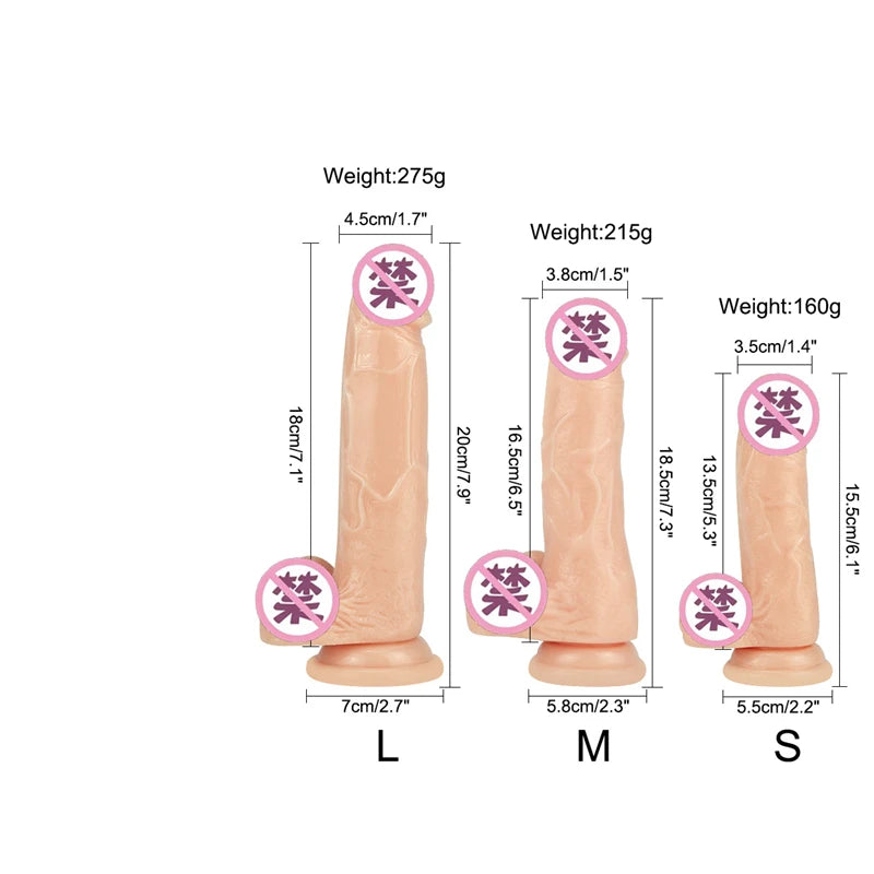 Huge Dildo Erotic Soft Anal Butt Plug Realistic Penis Strong Suction Cup Dick Toy for Adult G-spot Orgasm Sex Toys for Woman