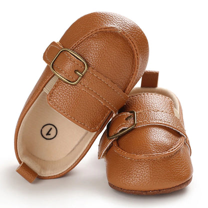 HAIZHIW 0-18M Baptism Newborn Baby Prewalker Girls Boys Casual Shoes Leather Non-Slip Soft-Sole Infant Toddler First Walkers