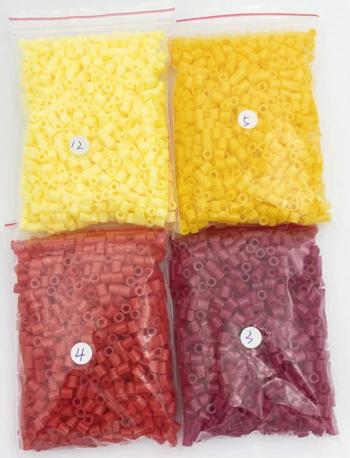 2000PCs/5MM Iron Beads Pixel Puzzle Iron Beads Mix Colors for Kids Hama Beads Perler Beads Diy High Quality Handmade Gift Toy