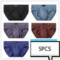 100% Cotton Briefs Mens Comfortable Underpants Man Underwear M/L/XL/2XL/3XL/4XL/5XL 5pcs/Lot Free & Drop Shipping