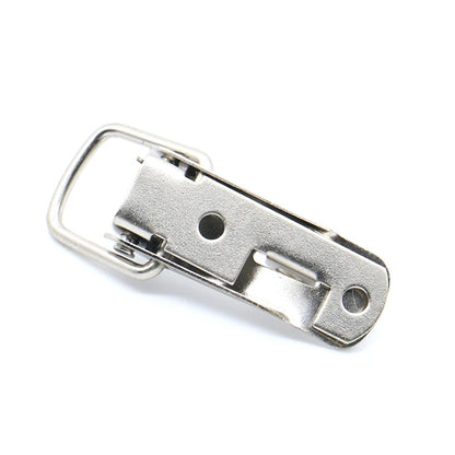 KAK Cabinet Boxes Spring Loaded Latch Catch Toggle Hasp Mild Steel Hasp For Sliding Door Simple Window Hardware Tool Box Lock