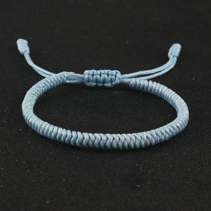 Tibetan Buddhist Bracelet Lucky Handmade Braided Adjustable King Kong Knot Red Thread Charm Bracelets for Women Men Couple Lover