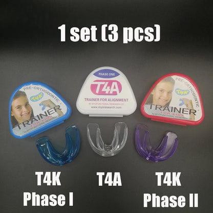 1 set Dental T4A&T4K Tooth Orthodontic Appliance Trainer for Alignment Braces Teeth Trainer for Adults Children Tooth Whitening