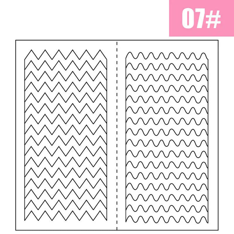 2pcs French Manicure Nail Wraps Stickers, Nail Art Form Fringe Tip Guides for DIY Nail Decoration