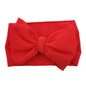 Solid Baby Headband Adjustable Big Bowknot Hair Band Oversize Turban Newborn Headwear For Baby Girls Fashion Hair Accessories