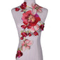 1PC Big Gray Flower Lace Embroidered Neckline Collar Trim Clothes Fabric Sewing Supplies Craft Wedding Dress Applique