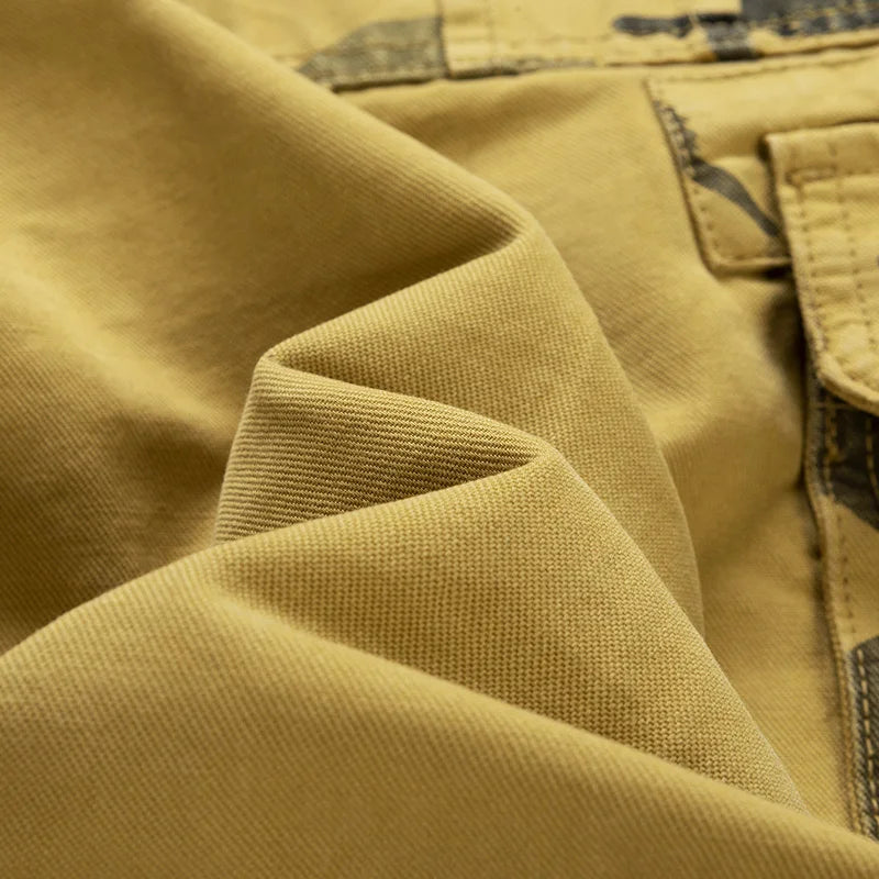 2026 Summer New Camouflage Tactical Cargo Shorts Men Khaki Jogger Military Cargo Shorts Men Cotton Casual Loose Men Shorts
