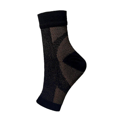 1Pair Sports Ankle Support Brace Compression Sleeve Plantar Fasciitis Sock for Achilles Tendonitis Joint Pain Swelling Heel Spur