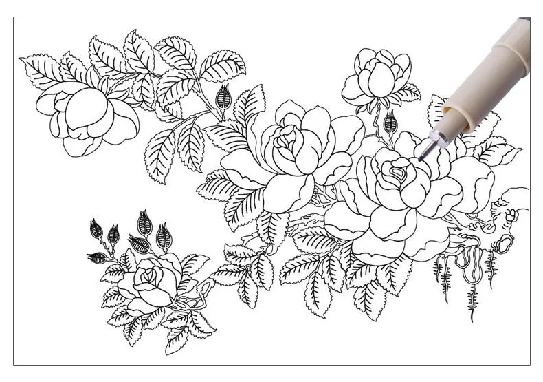 6pcs/Lot Pigma Sakura Micron Pen Set Waterproof Fine Liner Marker Pen Painting Drawing Sketch Markers Artistic Cartoon Design