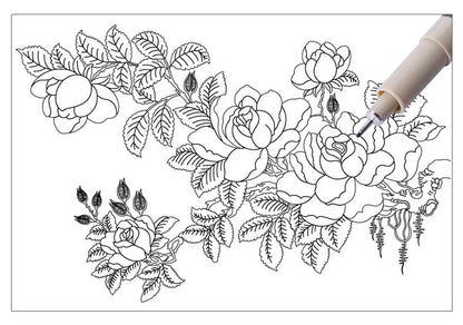 6pcs/Lot Pigma Sakura Micron Pen Set Waterproof Fine Liner Marker Pen Painting Drawing Sketch Markers Artistic Cartoon Design
