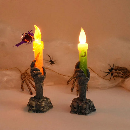 Halloween Led Candles Skeleton Ghost Hands LED Light Happy Halloween Party Home Decoration Supplies Haunted House Horror Props
