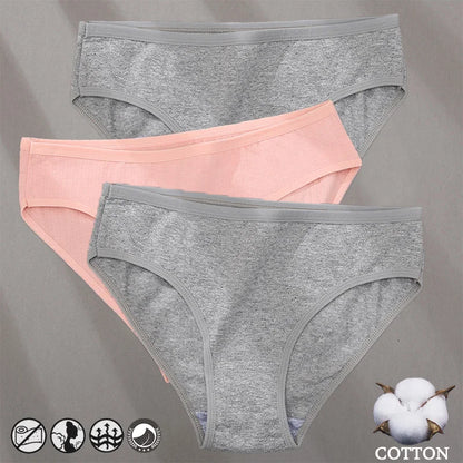 Cotton Panties Jacquard Design Pattern Women Panties Underwear Sexy Female Lingerie Briefs Solid Color Intimate Pantys for Woman