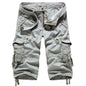 2025 Summer New High Quality Cargo Shorts Men Casual Workout Military Men's Shorts Multi Pocket Knee Length Short Pants