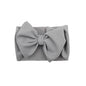Solid Baby Headband Adjustable Big Bowknot Hair Band Oversize Turban Newborn Headwear For Baby Girls Fashion Hair Accessories