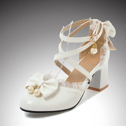 7-15 Years Old Girls High Heels Shoes Pink White Princess Girls Dress Shoes Summer Girls Party Shoes  X#12/10D50