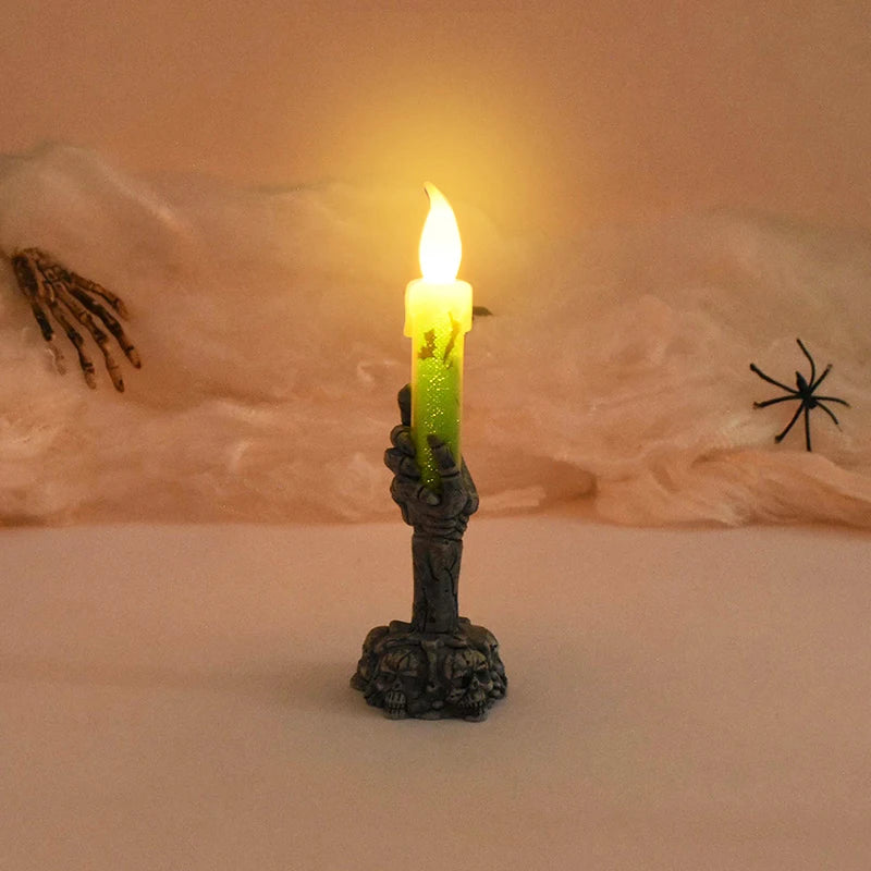 Halloween Led Candles Skeleton Ghost Hands LED Light Happy Halloween Party Home Decoration Supplies Haunted House Horror Props