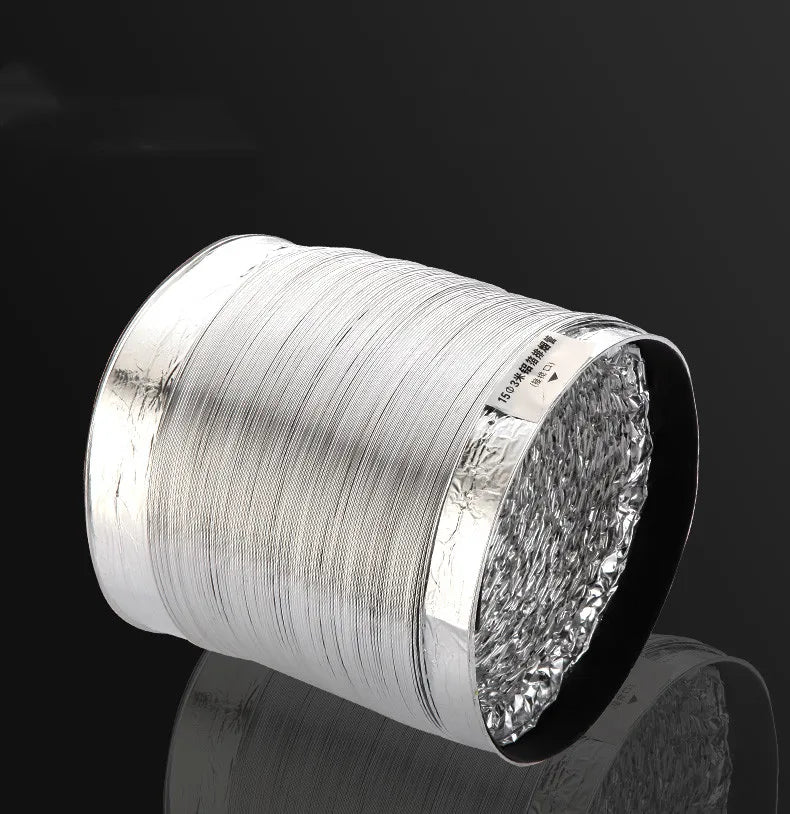 80-200mm Ventilator Pipe Aluminum Air Ventilation Hose for Bathroom Kitchen System Vent Exhaust Duct Tube Accessories