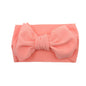 Solid Baby Headband Adjustable Big Bowknot Hair Band Oversize Turban Newborn Headwear For Baby Girls Fashion Hair Accessories