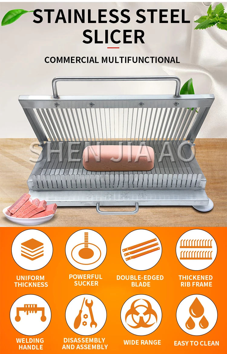 Multi-function Slicing Hand Pressure Thickened Stainless Steel Double-blade Sharp Manual Slicer Vegetable Cooked Food Slice