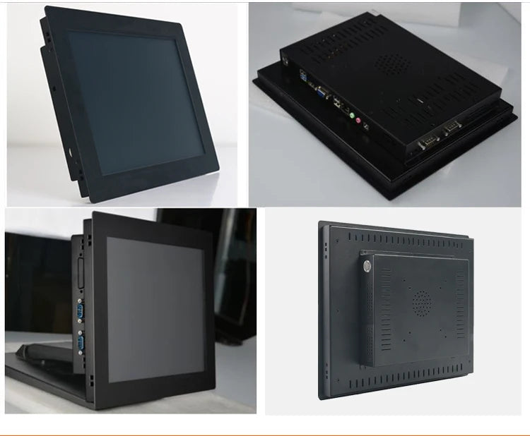 10 12 15 Inch industrial all in one pc computer with resistive touch screen panel pc built-in wifi rs232 com win10 pro 1024*768