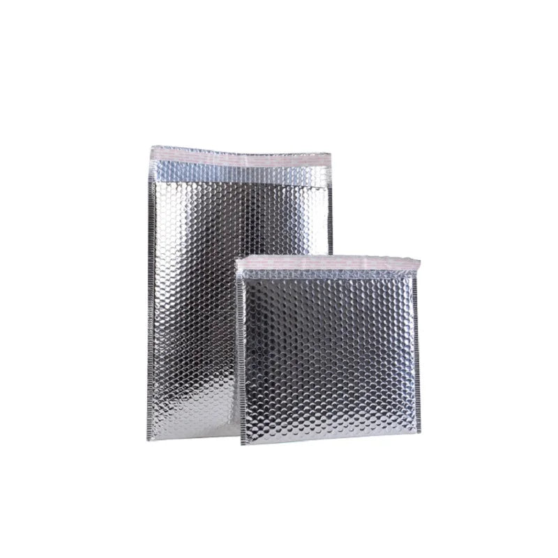 10pcs/Lot Sliver Aluminum Bubble Shipping Bag Padded Envelopes Bubble Mailer Bag Aluminum Foil Gift Bag Packing Wrap