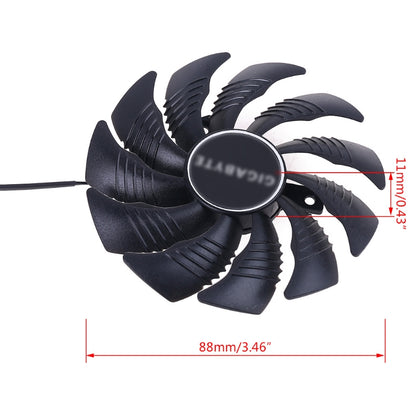 1/2pcs 88mm PLD09210S12HH 4Pin Cooling Fan for Gigabyte GeForce GTX 1660 1660Ti Graphics Card Cooler Fan A0NC