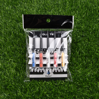 79mm/90mm 5pcs/set Golf Tees With Original Package Plastic Step Down Golf Ball Tee Holder Local Ret Golf Training Practice Tees