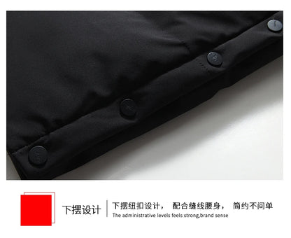 2022 New Men Thickened Down Jacket -30 Winter Warm Down Coat Jacket Men Fashion Long White Duck Hooded Down Parkas Plus Size 4XL