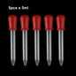 2/5pcs 5ml Clear Silicone Dropper Graduated Pipette Liquid Food Dropper for Epoxy Resin Candy Molds Jewelry Making Tools