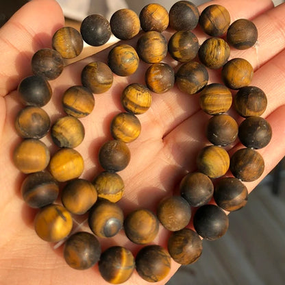 Natural Stone Beads Frost Dark Blue Cracked Dream Fire Dragon Veins Agates Beads For Jewelry Making DIY Bracelet 15‘’ 6/8/10mm