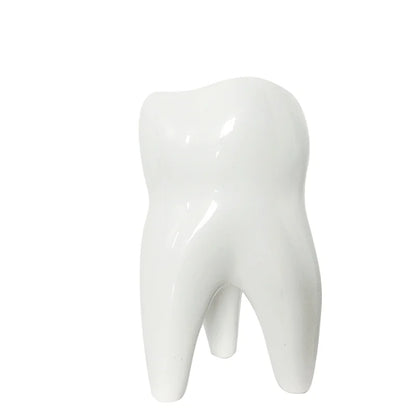 Dental Tooth Shape Flower Vase Home Decoration Pot Creative Garden Planter Pot Ceramic Pen Holder Cute   Dentistry Dentist Gifts
