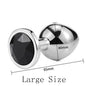 3 Size/set Metal Anal plug butt plug Sex Toys Butt Toys For Women/Men/Couples Adult Game Masturbator Anal S/M/L Diamond Sex Shop