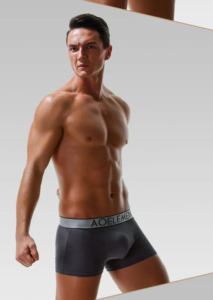 Sexy Men Underwear Modal Boxer Shorts Breathable Panties Man Bullet Separation Pouch Underpants Male Trunks Cueca Calzoncillo