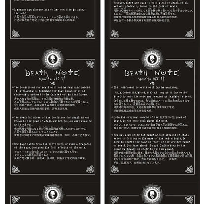 A5 Anime Death Note Notebook Set Leather Journal and Necklace Feather Pen Animation Art Writing Journal Death Note Notepad