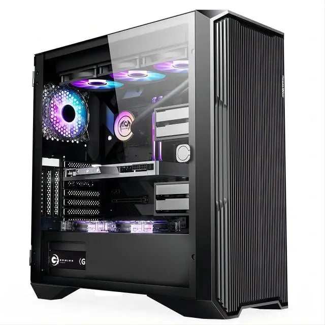 AOTESIER Gaming PC Core I7 CPU With 8G /16G RAM 256G SSD HD4600 ATX/ITX/M-ATX Full View Side Panel Temper Glass Front PC Gamer