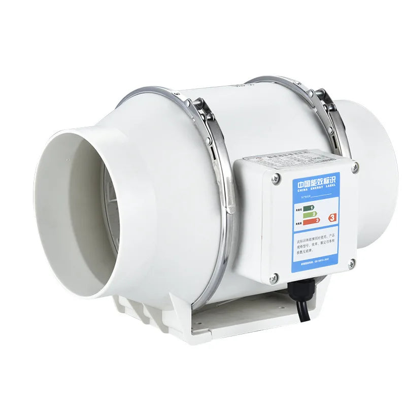 6 inch 220V Exhaust Fans Home Inline Pipe Duct Fan Extractor Ventilation Kitchen Toilet  Air Clean Ventilator Diagonal Flow Fan