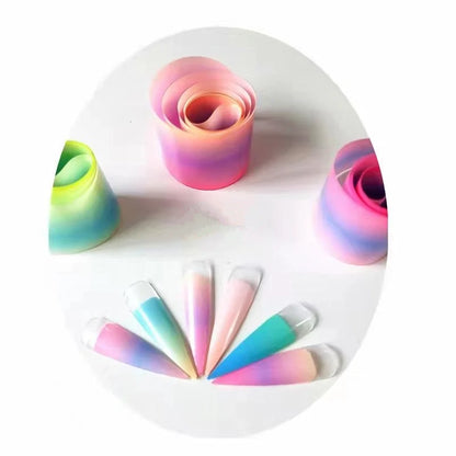20 Rolls Halloween Nail Foils Gradient Transfer Paper Christmas Nail Art Stickers Stripe Floral Manicure Decals Nails Decoration