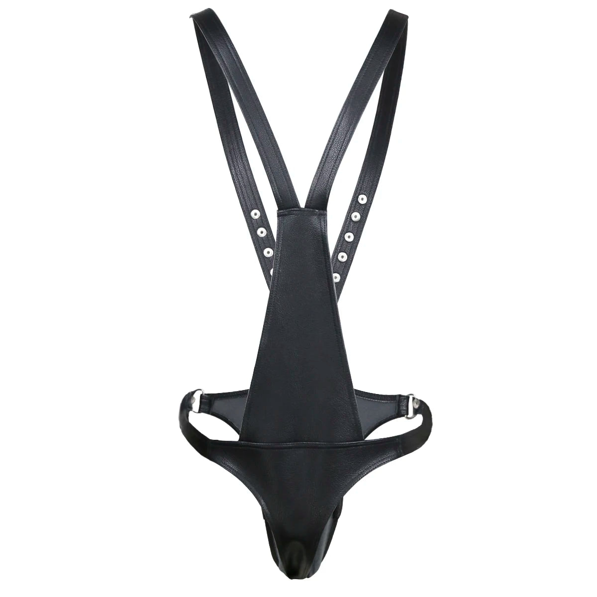 Erotic Underwear Thong PU Leather Male Chastity Panties Cock Penis Sleeve Ring Harness Straps BDSM Restraint  Belt for Men